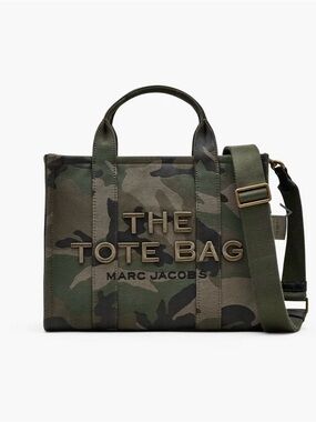 Marc Jacobs THE CAMO JACQUARD MEDIUM TOTE BAG